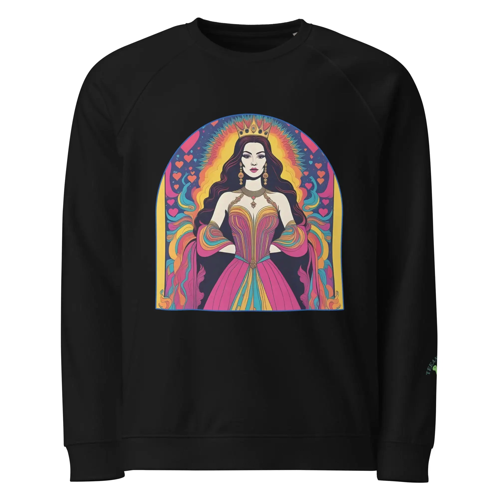 Modern Queen of Hearts | Eco-Friendly | Premium Sweatshirt | TeeandTurtle | Sustainable