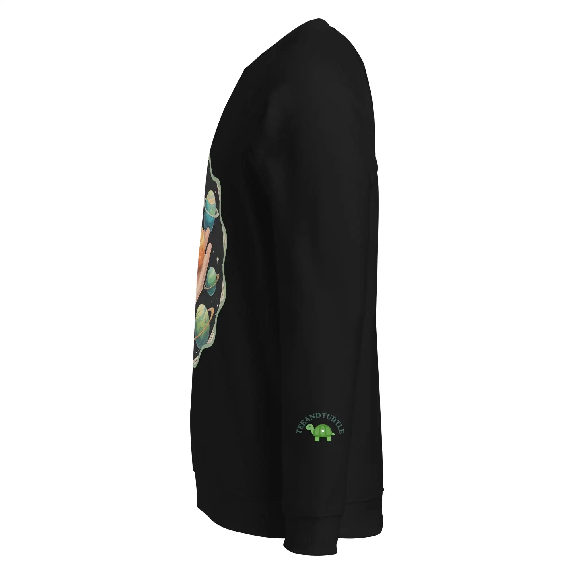 Cosmos In The Palm | Eco-Friendly | Premium Sweatshirt | TeeandTurtle | Sustainable