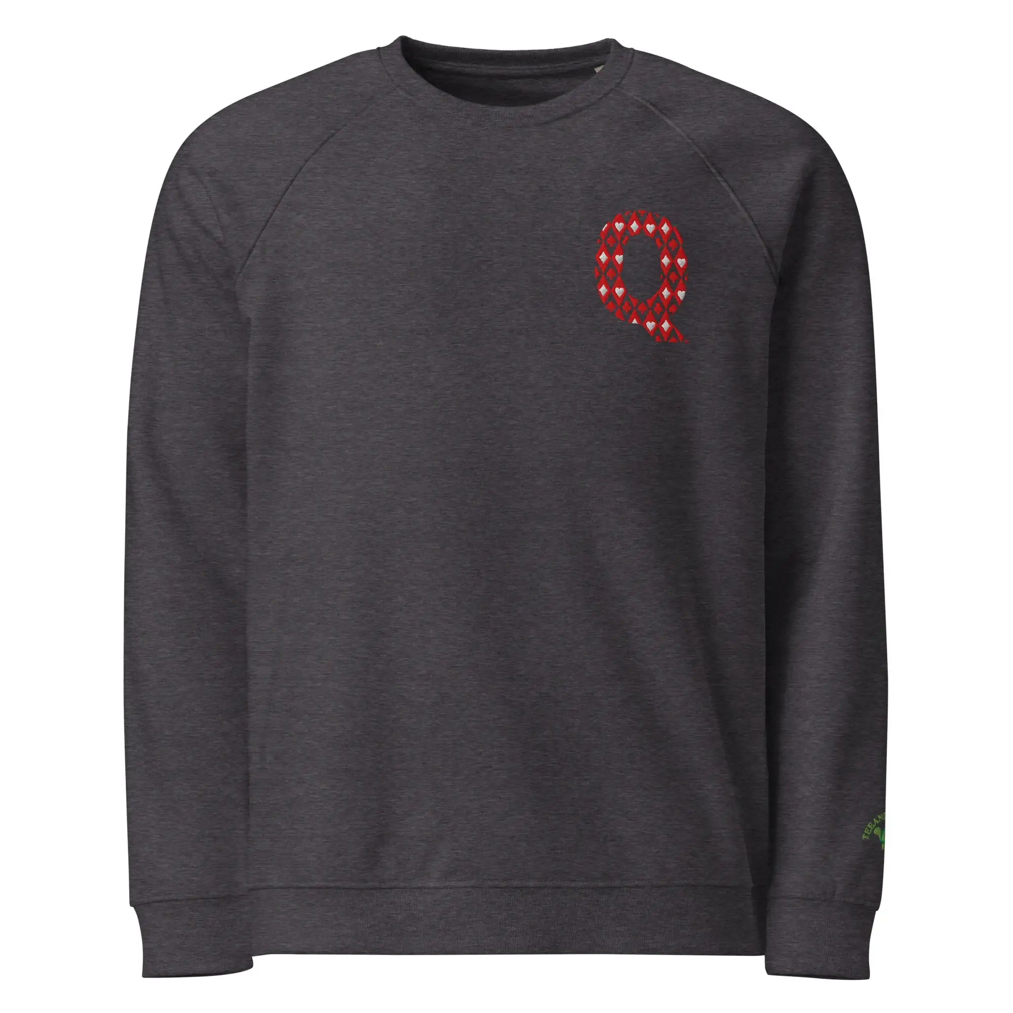 Queen Of Cards | Eco-Friendly | Embroidered Sweatshirt | TeeandTurtle | Sustainable