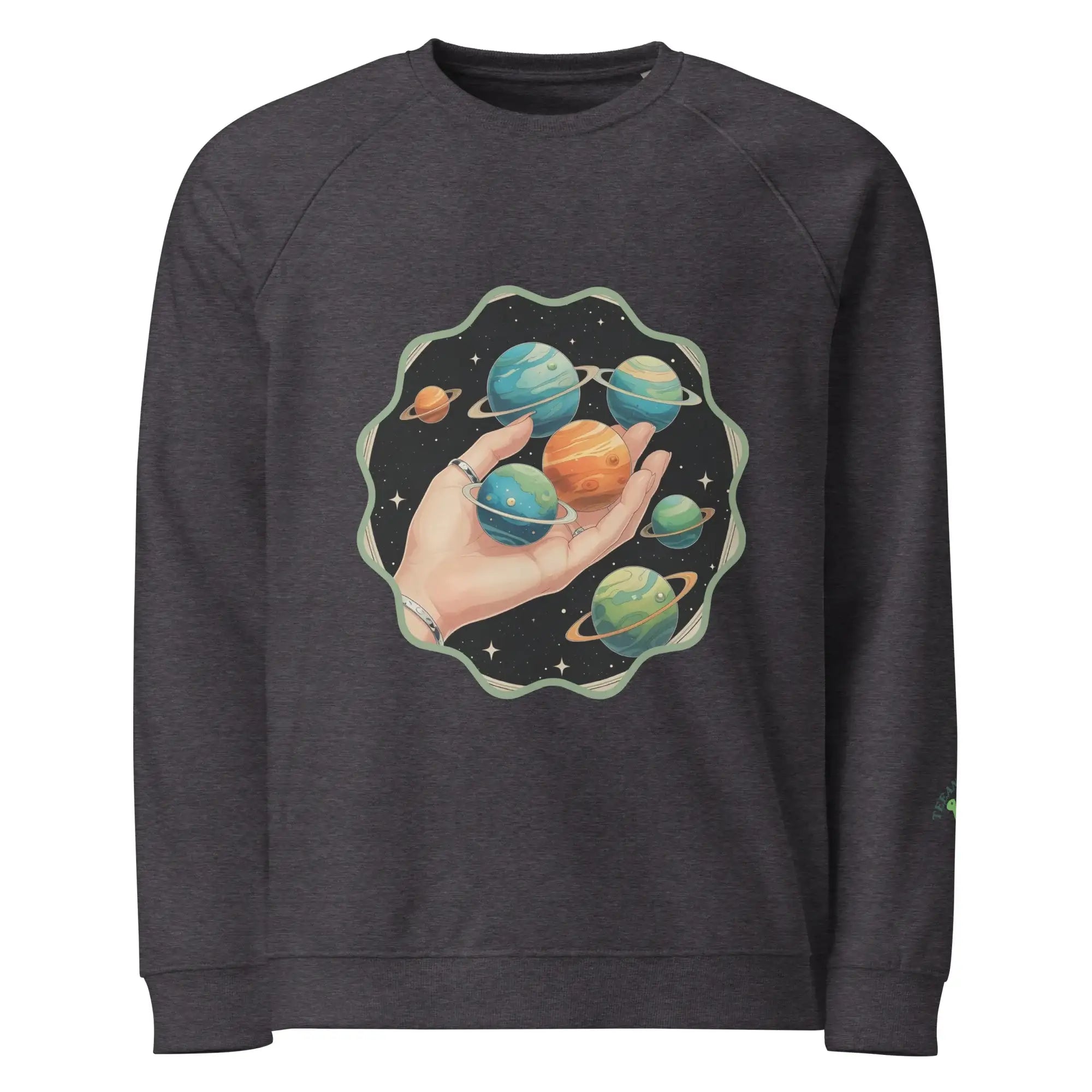 Cosmos In The Palm | Eco-Friendly | Premium Sweatshirt | TeeandTurtle | Sustainable