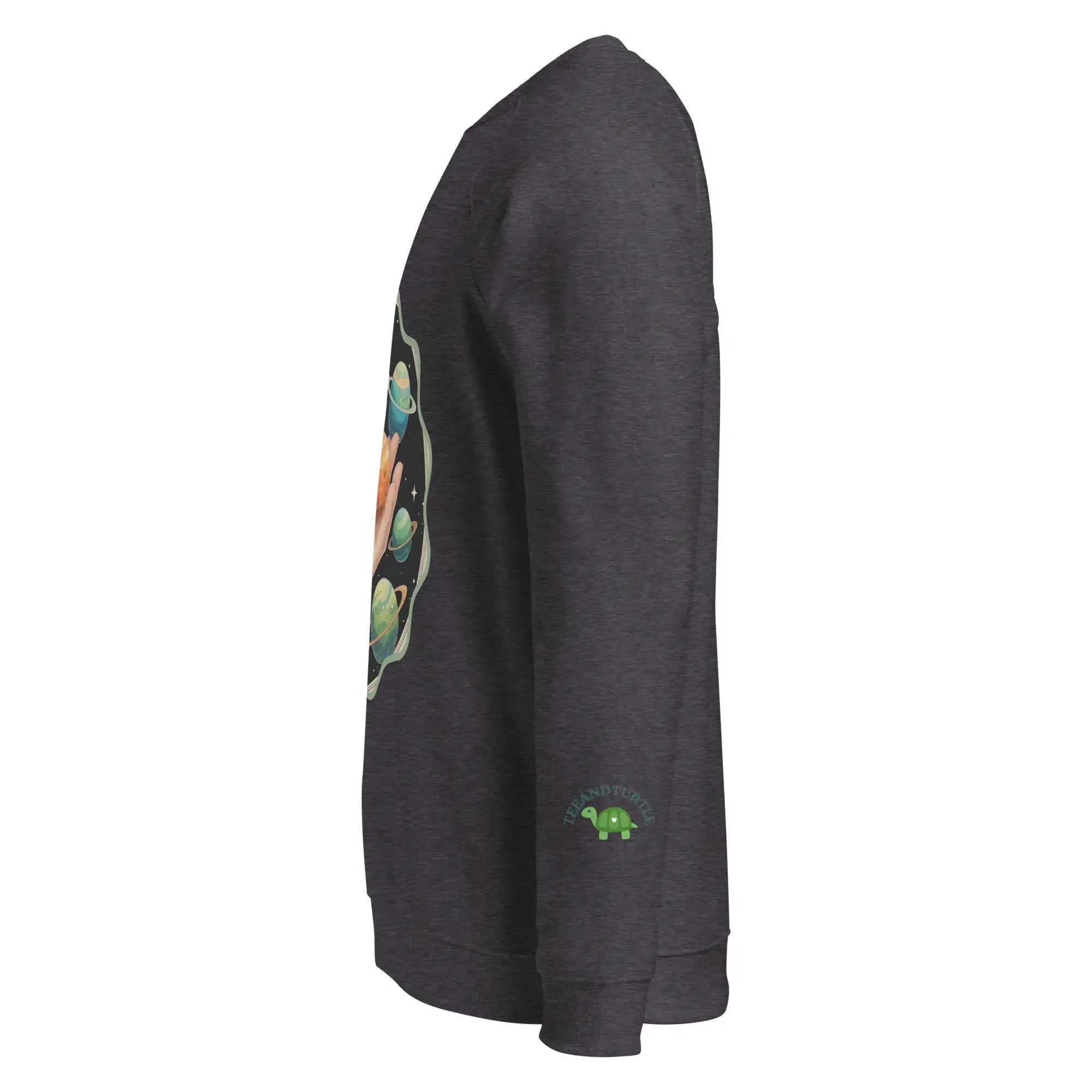 Cosmos In The Palm | Eco-Friendly | Premium Sweatshirt | TeeandTurtle | Sustainable