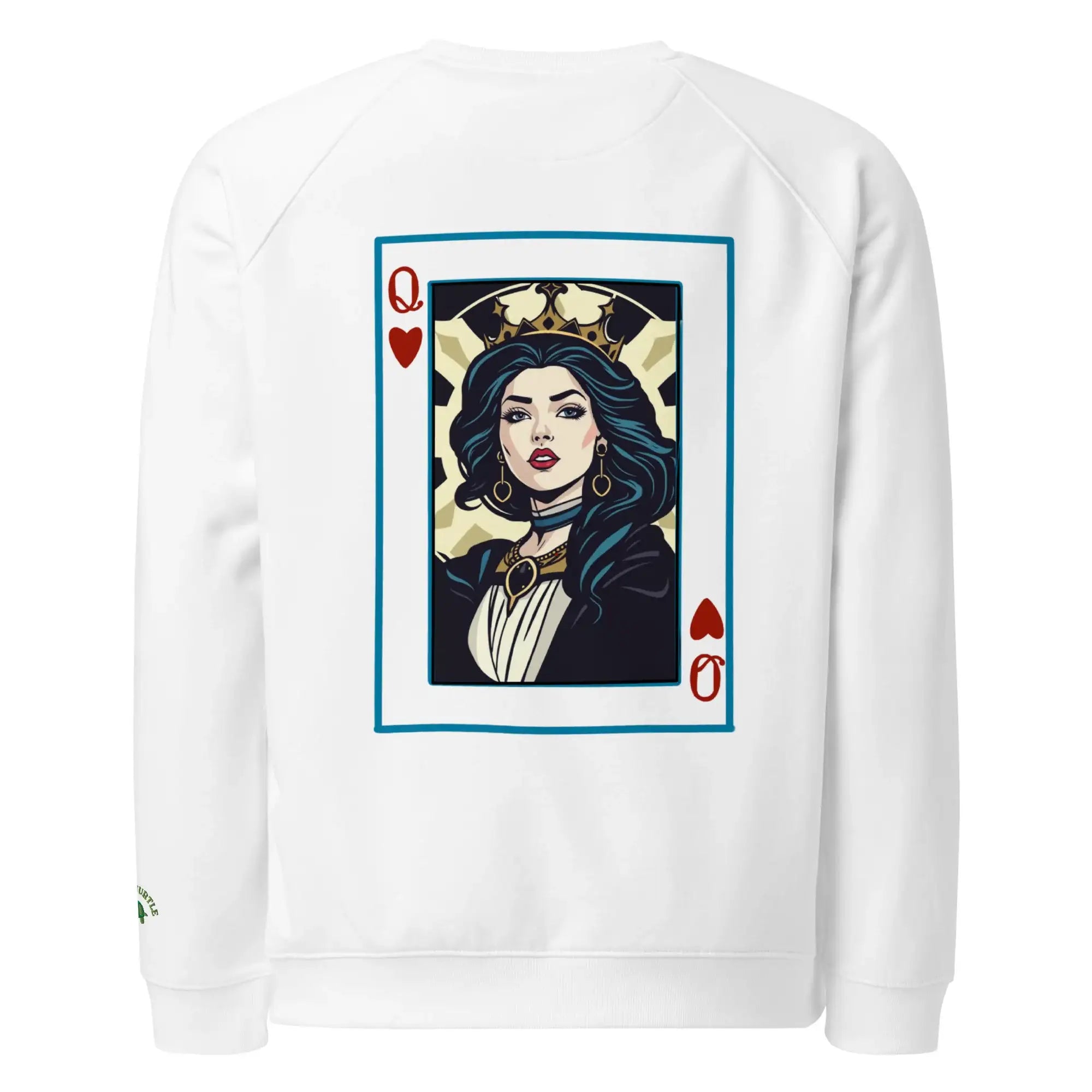 Queen Of Cards | Eco-Friendly | Embroidered Sweatshirt | TeeandTurtle | Sustainable
