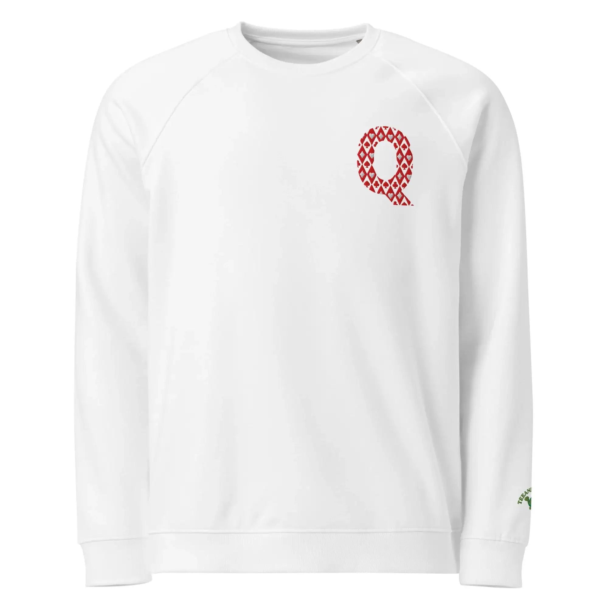 Queen Of Cards | Eco-Friendly | Embroidered Sweatshirt | TeeandTurtle | Sustainable