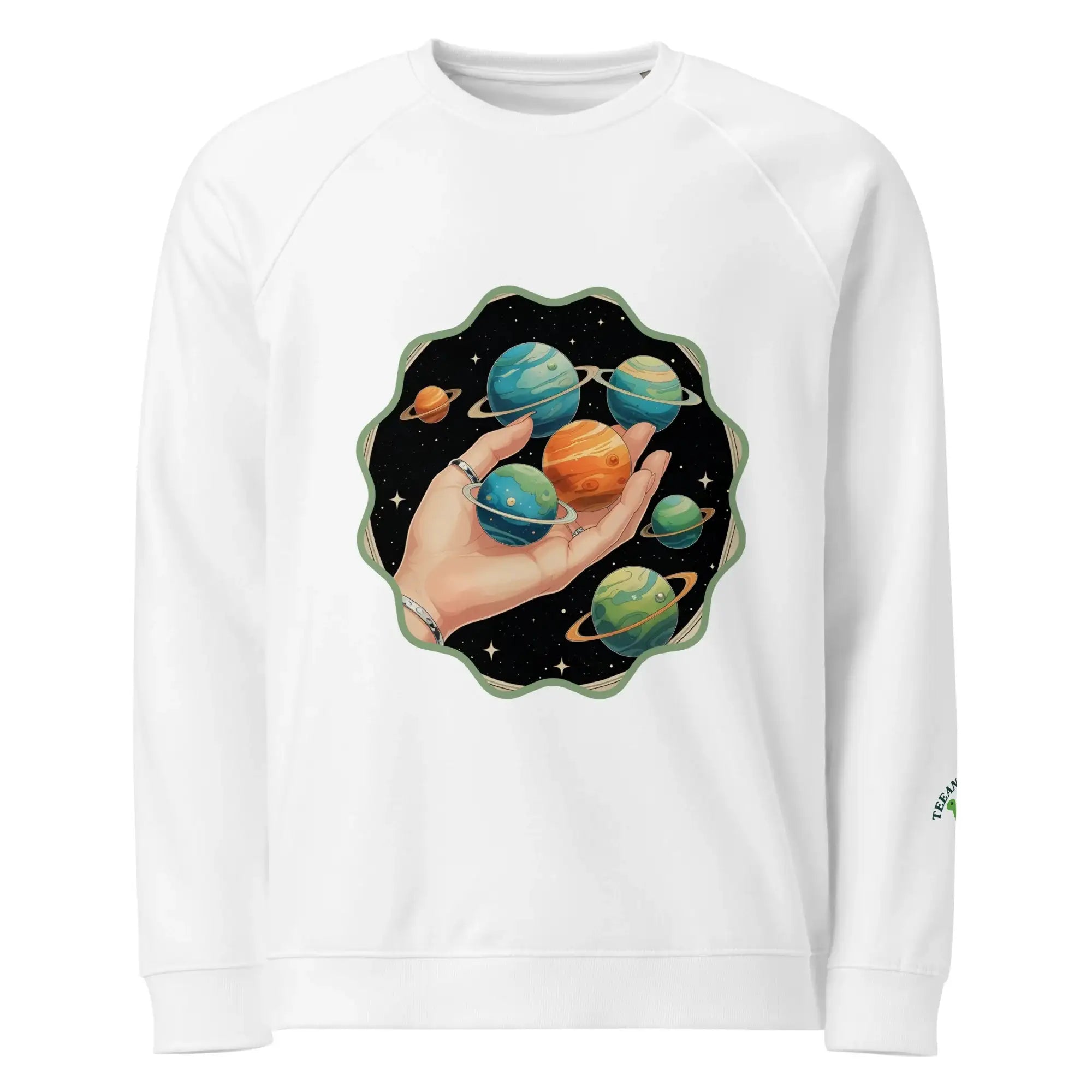 Cosmos In The Palm | Eco-Friendly | Premium Sweatshirt | TeeandTurtle | Sustainable