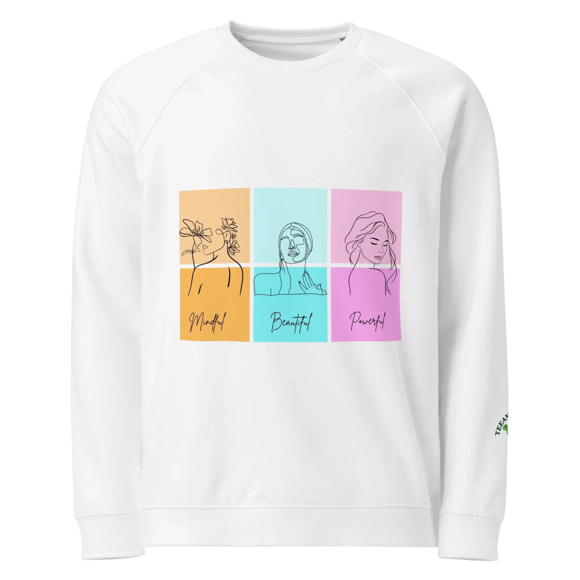 Mindful Beautiful Powerful | Eco-Friendly | Premium Sweatshirt | TeeandTurtle | Sustainable