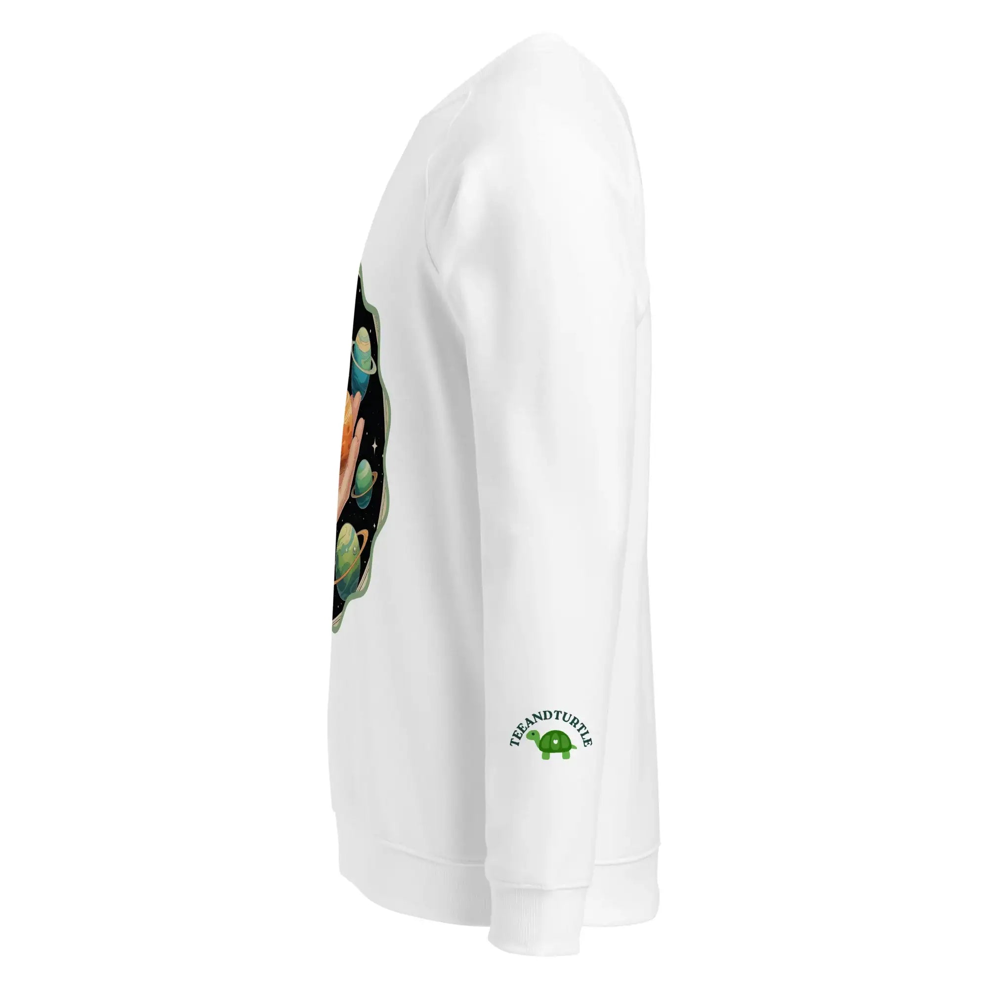 Cosmos In The Palm | Eco-Friendly | Premium Sweatshirt | TeeandTurtle | Sustainable