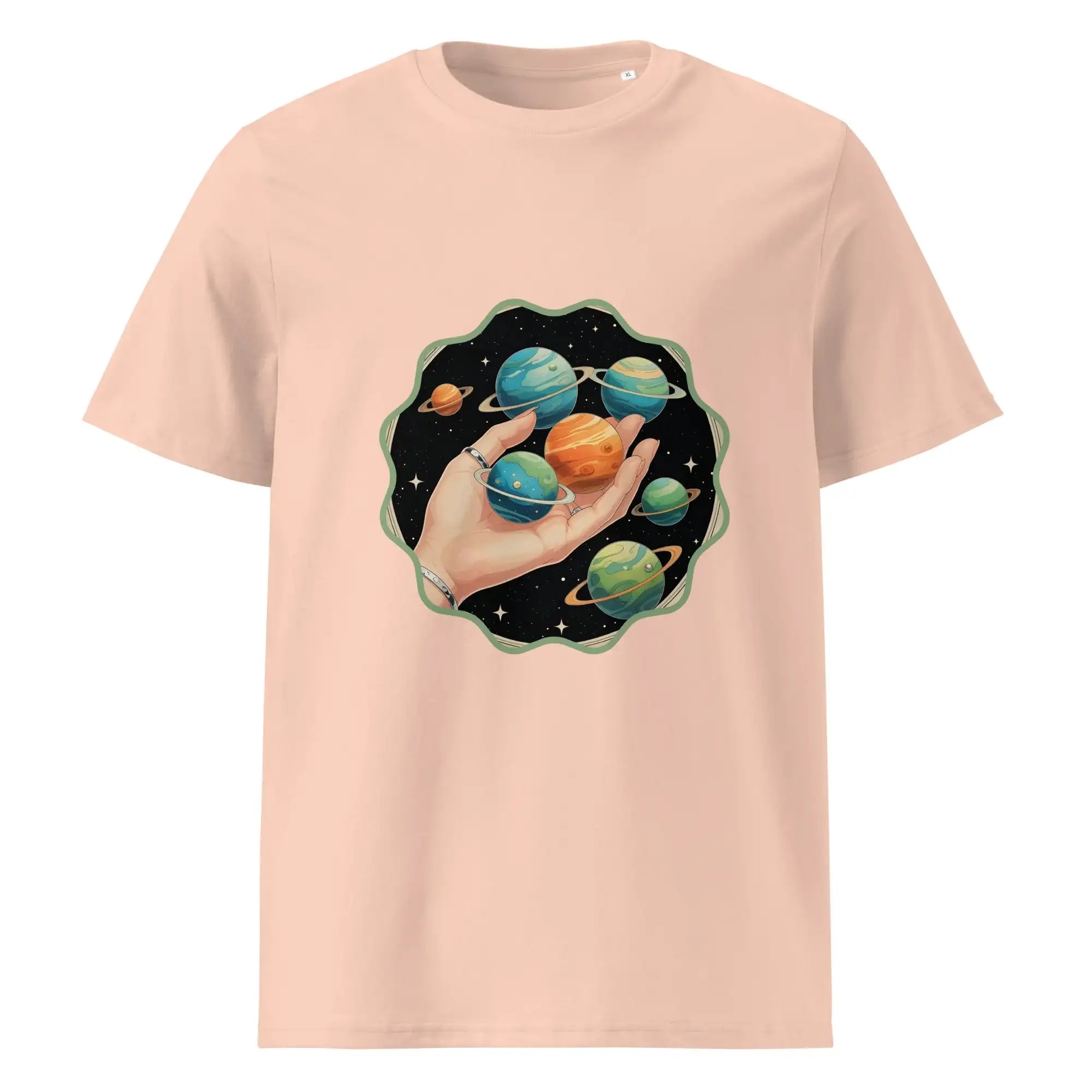 Cosmos In The Palm | Eco-Friendly | Heavy Weight T-shirt | TeeandTurtle | Sustainable