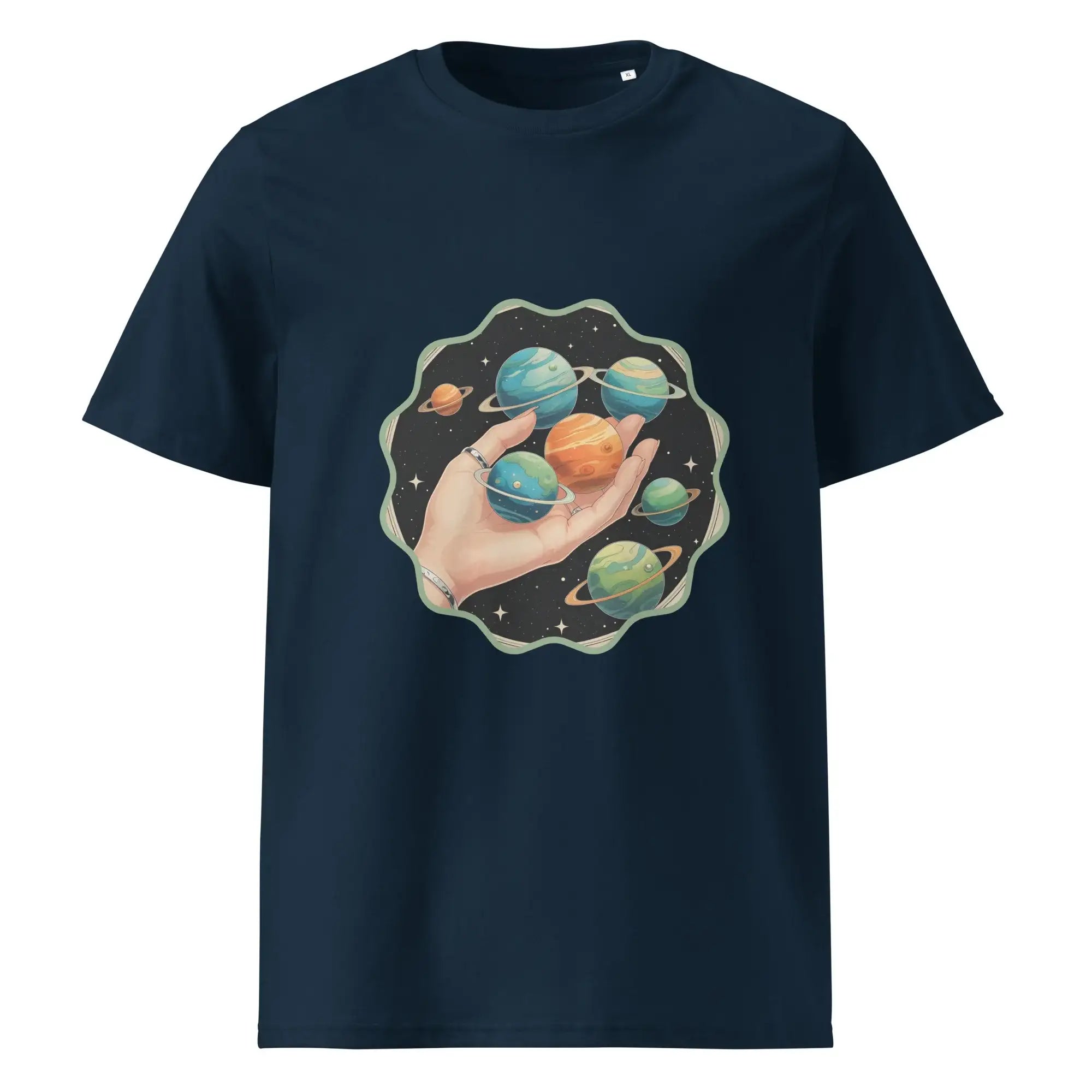 Cosmos In The Palm | Eco-Friendly | Heavy Weight T-shirt | TeeandTurtle | Sustainable