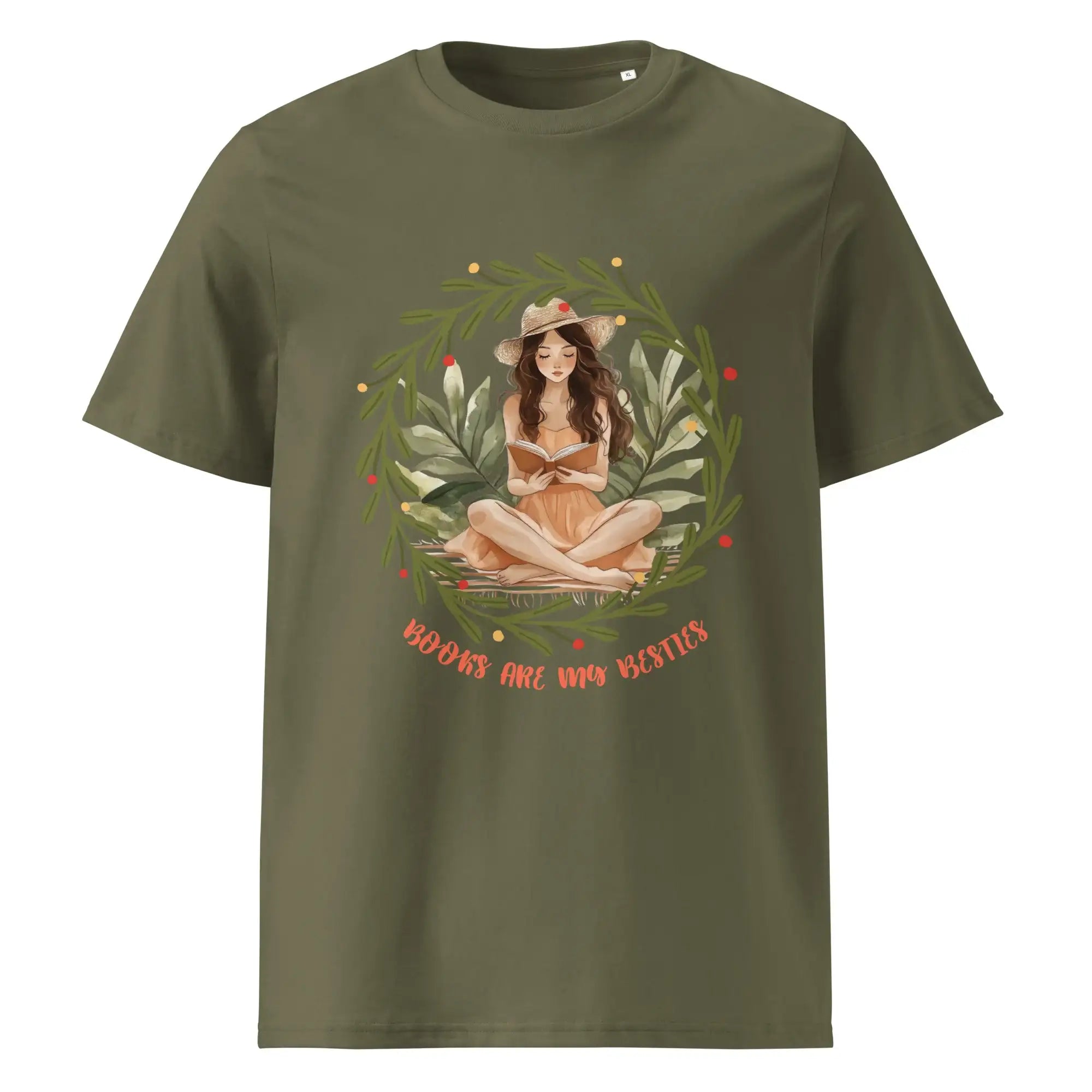 Books Are My Besties | Eco-Friendly | Heavy Weight T-shirt | TeeandTurtle | Sustainable