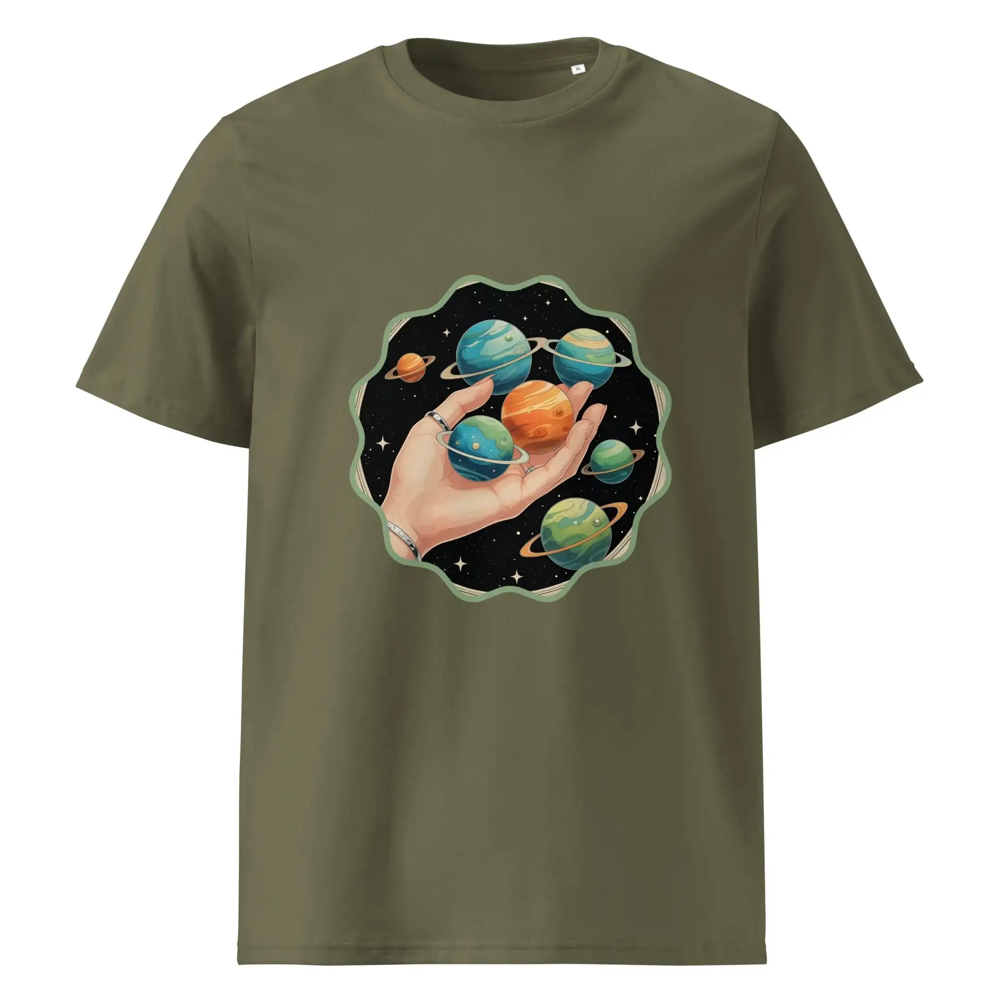 Cosmos In The Palm | Eco-Friendly | Heavy Weight T-shirt | TeeandTurtle | Sustainable
