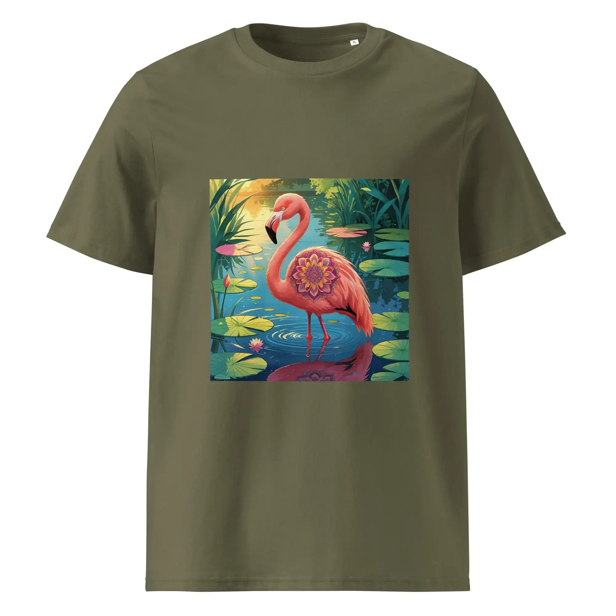 Flamingo Frame | Eco-Friendly | Heavy Weight T-shirt | TeeandTurtle | Sustainable