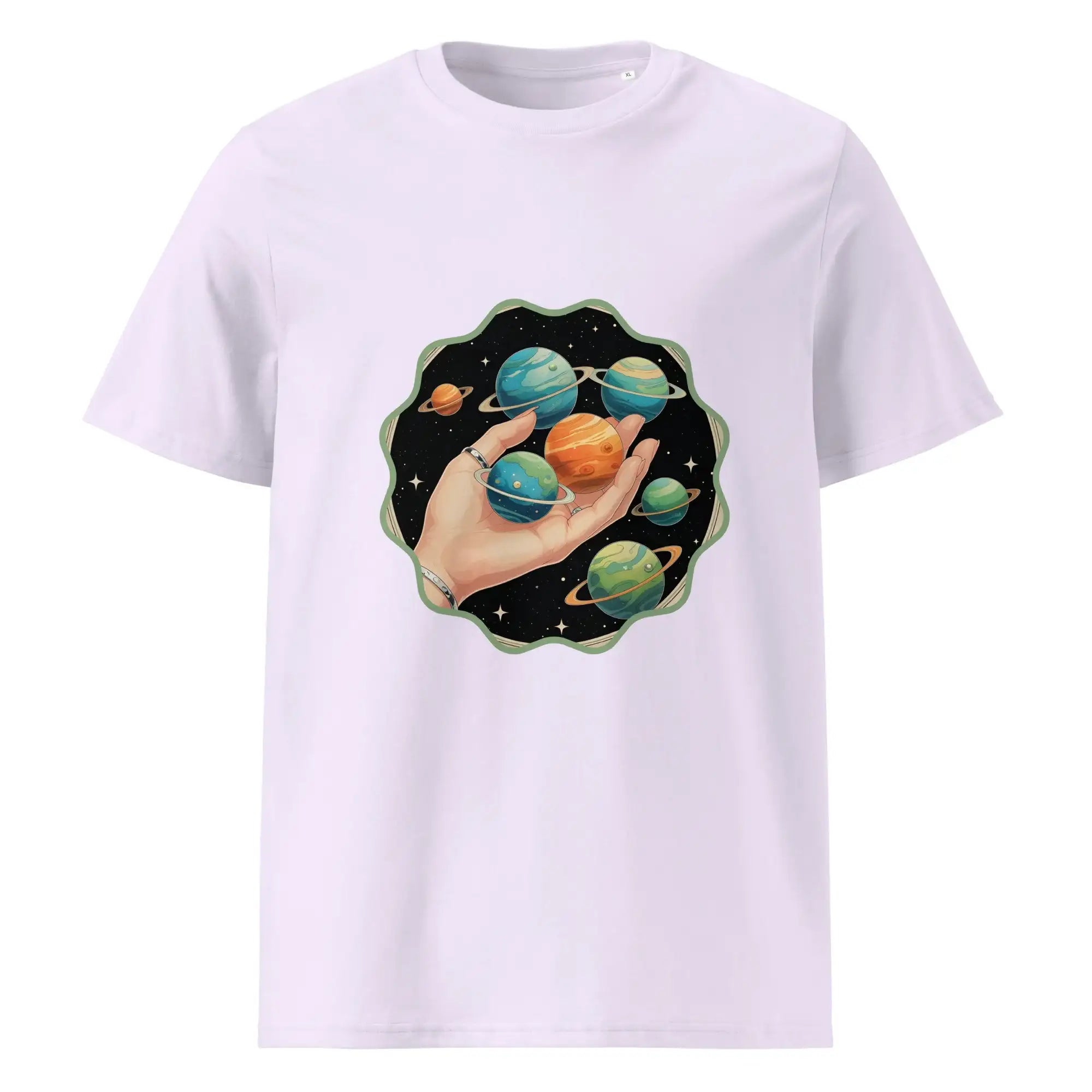 Cosmos In The Palm | Eco-Friendly | Heavy Weight T-shirt | TeeandTurtle | Sustainable