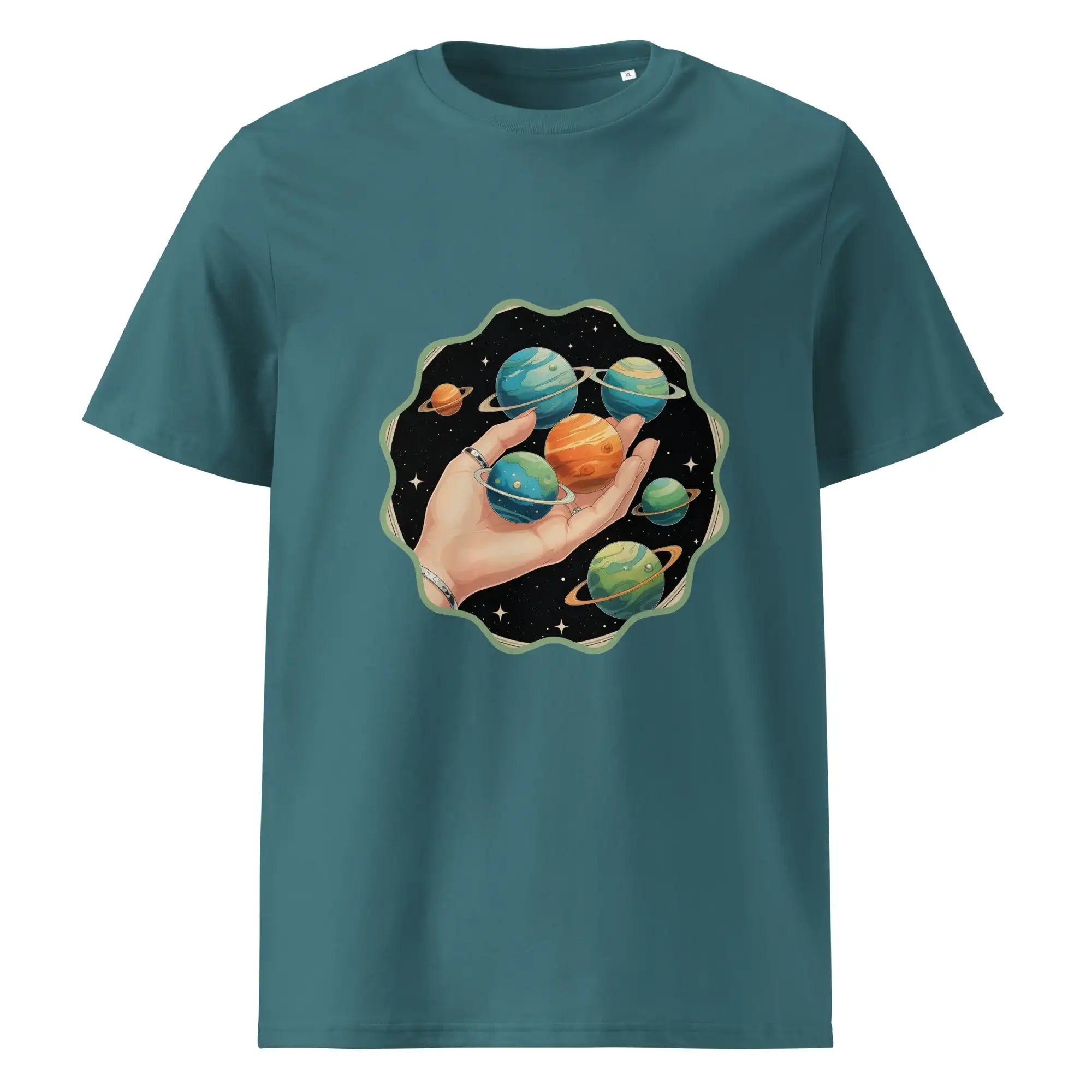 Cosmos In The Palm | Eco-Friendly | Heavy Weight T-shirt | TeeandTurtle | Sustainable