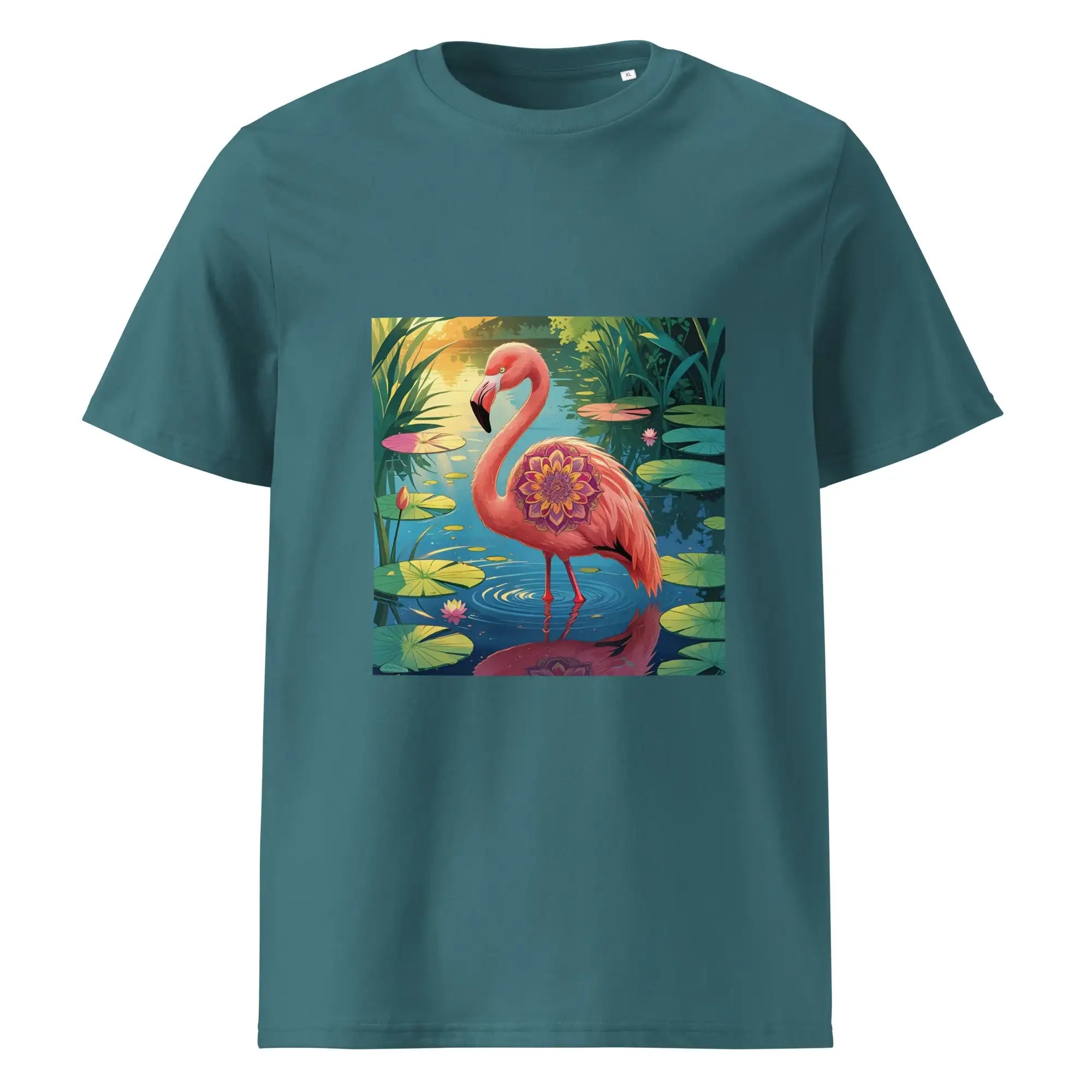 Flamingo Frame | Eco-Friendly | Heavy Weight T-shirt | TeeandTurtle | Sustainable