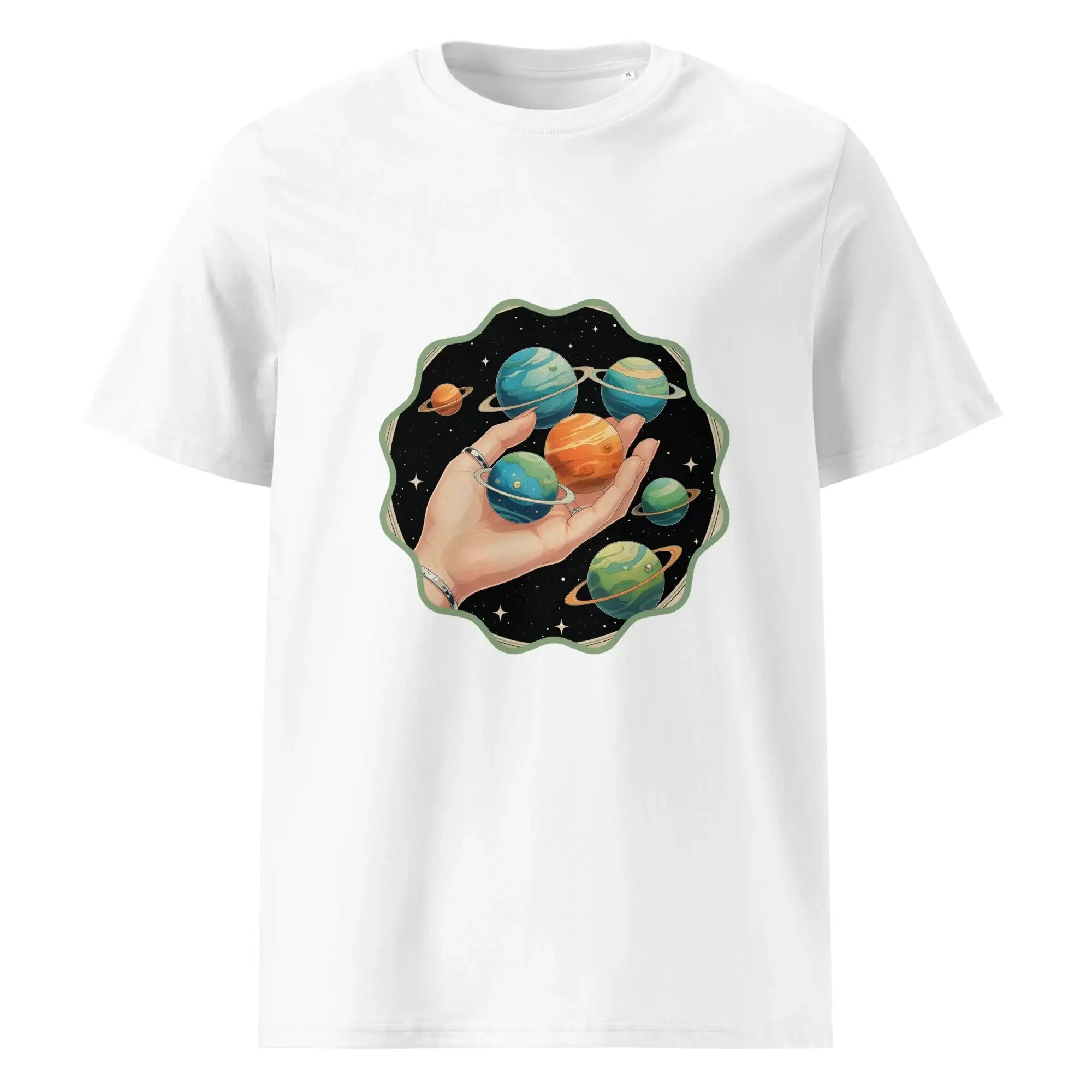 Cosmos In The Palm | Eco-Friendly | Heavy Weight T-shirt | TeeandTurtle | Sustainable